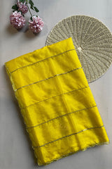 Deep Yellow Organza Saree