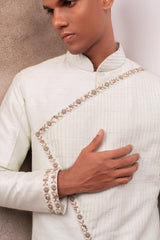 Powder Blue Indo Western Jacket