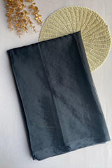 Black Organza Embellished Saree