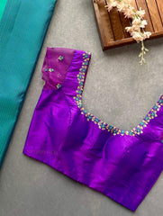 Purple Embroidered Blouse