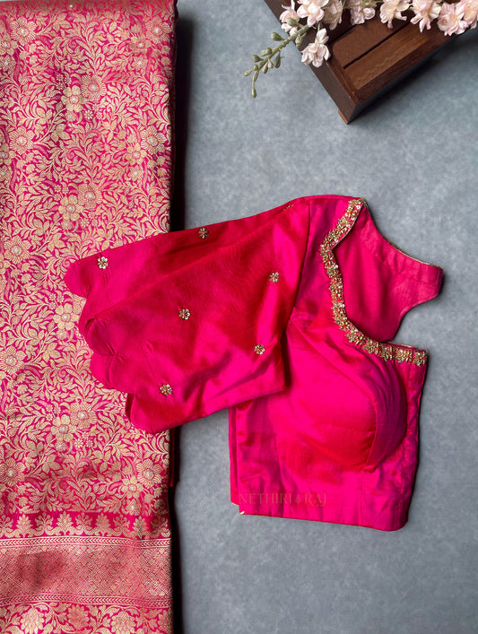 Rani Pink Worked Blouse