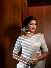 Silver Embroidered Blouse