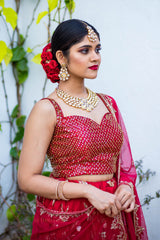 Deep Maroon Lehenga