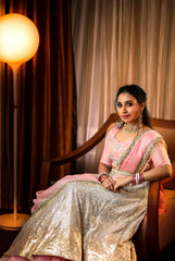 Blush Pink Pastel Lehenga
