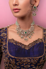 Midnight Blue Raw Silk Lehenga