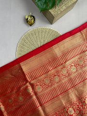 Deep Red Banaras Saree