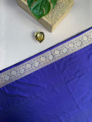 Royal blue Banaras saree