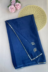 Navy Blue Organza Saree