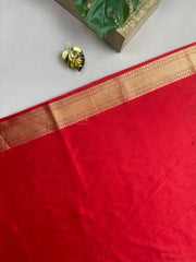 Deep Red Banaras Saree