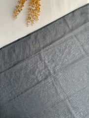 Black Organza Embellished Saree