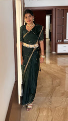 Deep Green Organza Saree