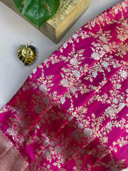 Fuchsia Pink Banaras Saree