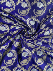 Royal blue Banaras saree