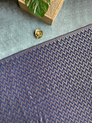 Navy blue Georgette Banaras Saree