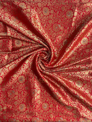 Deep Red Banaras Saree