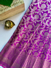 Grape Purple Banaras Saree