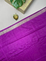 Grape Purple Banaras Saree
