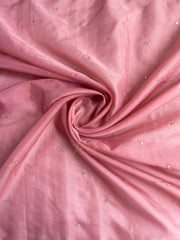 Onion Pink Organza Embellished Saree