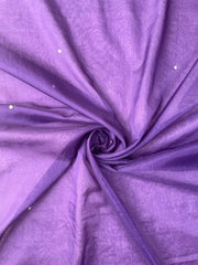 Purple Organza Embellished Saree
