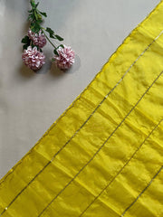 Deep Yellow Organza Saree