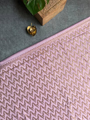 Pastel Lilac Georgette Banaras Saree